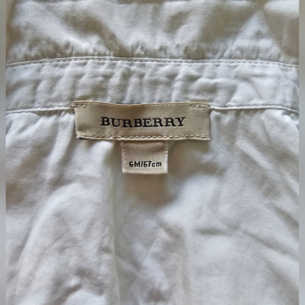 Burberry girls cotton shirt 6 months
